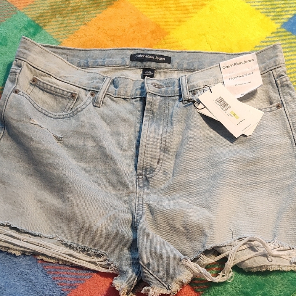 Calvin Klein Light Blue Denim Shorts